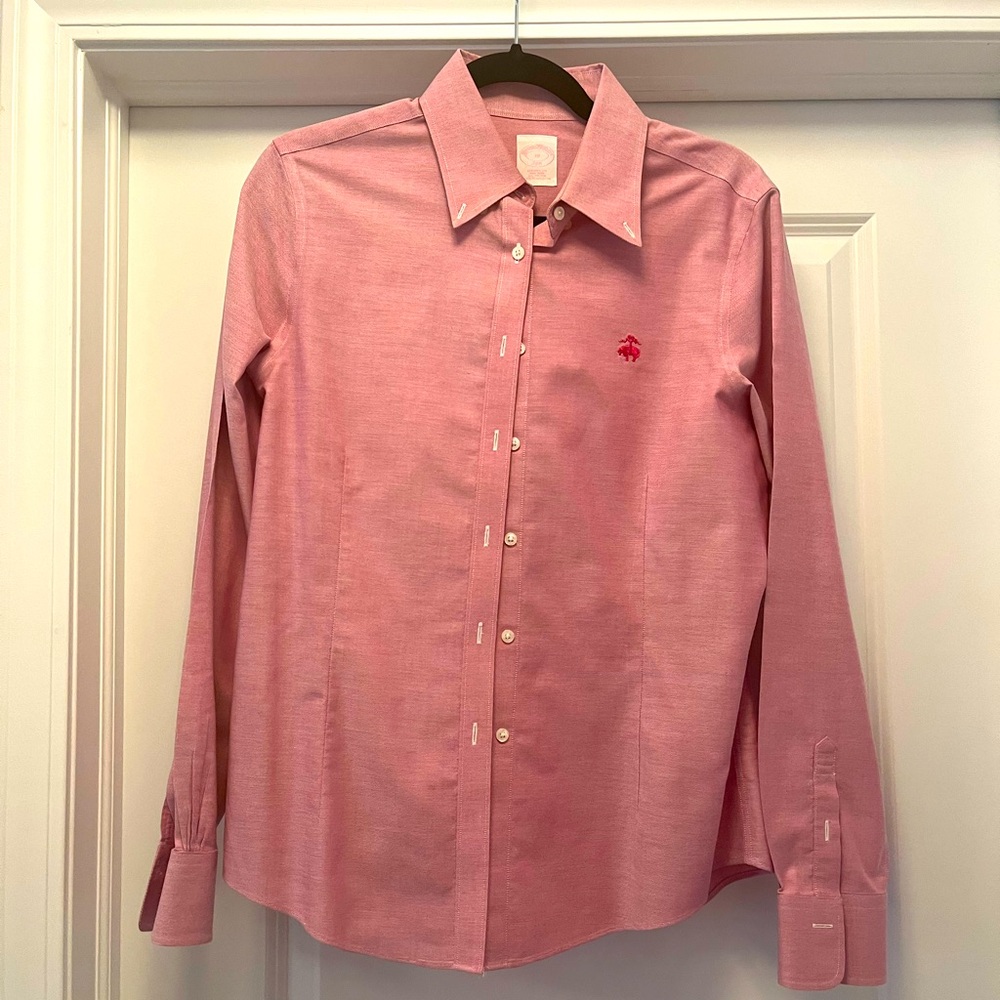 Brooks Brothers Tailored Fit Button Down - Pink Size 10